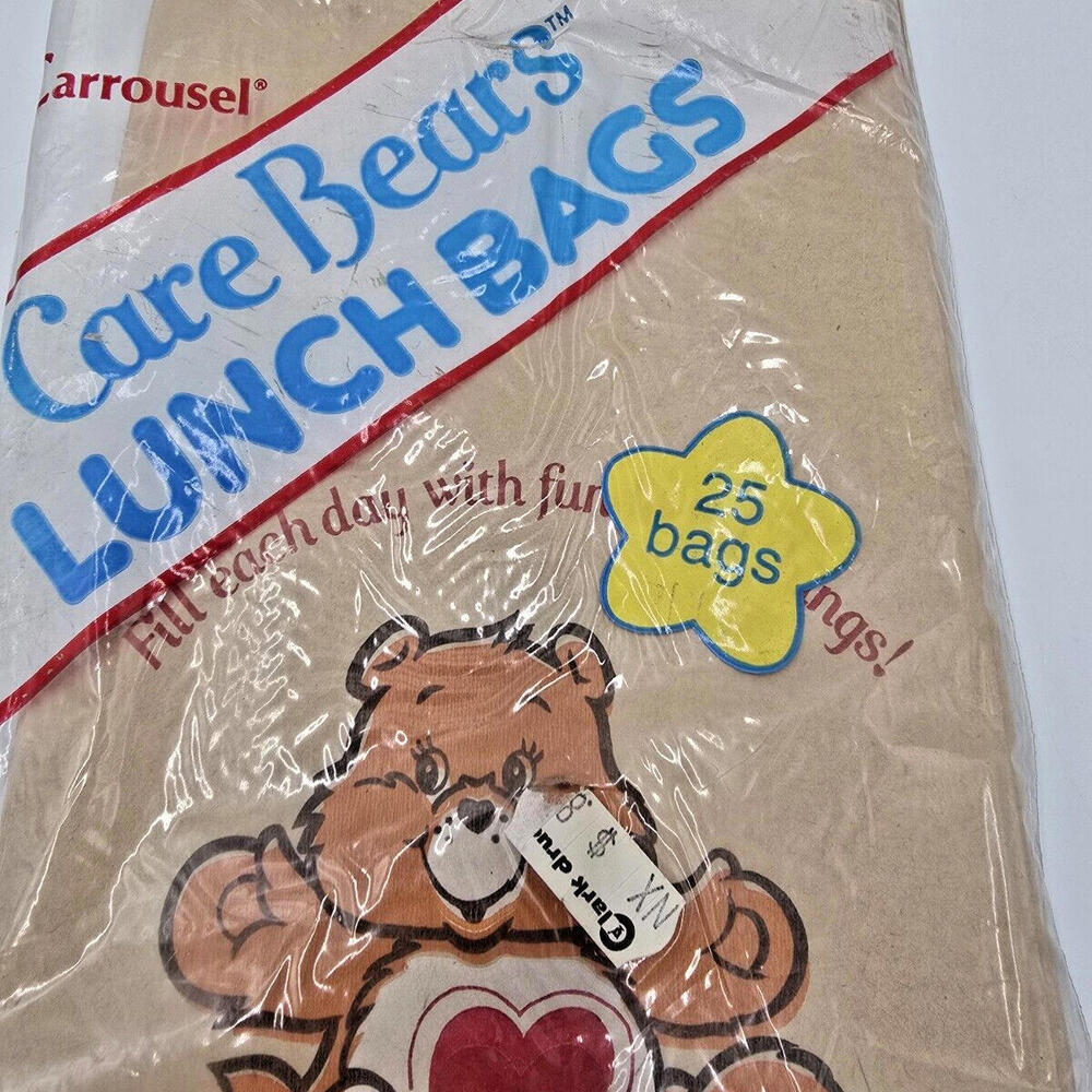 1985 Care Bear Lunch Bags Carousel Products American Greeting Corporation 25... - Picture 3 of 6